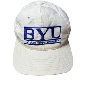 Vintage BYU Brigham Young University Baseball Cap The Game Sport Novelties Blue